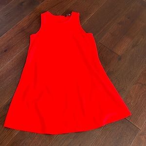 Cute bright orange / red holiday dress